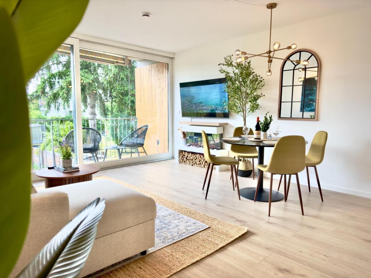 Flair Apartments Vorarlberg - Stilvolles Wohnen Nahe Bodensee & Alpen - Kueche, Balkon & Gratis Parkplatz بريجنتس المظهر الخارجي الصورة
